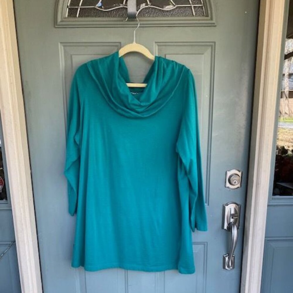 D&Co. Essentials Cotton/Spandex Tunic Plus Size 1X